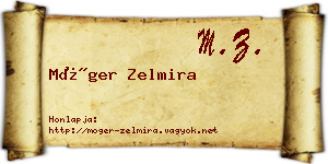 Móger Zelmira névjegykártya